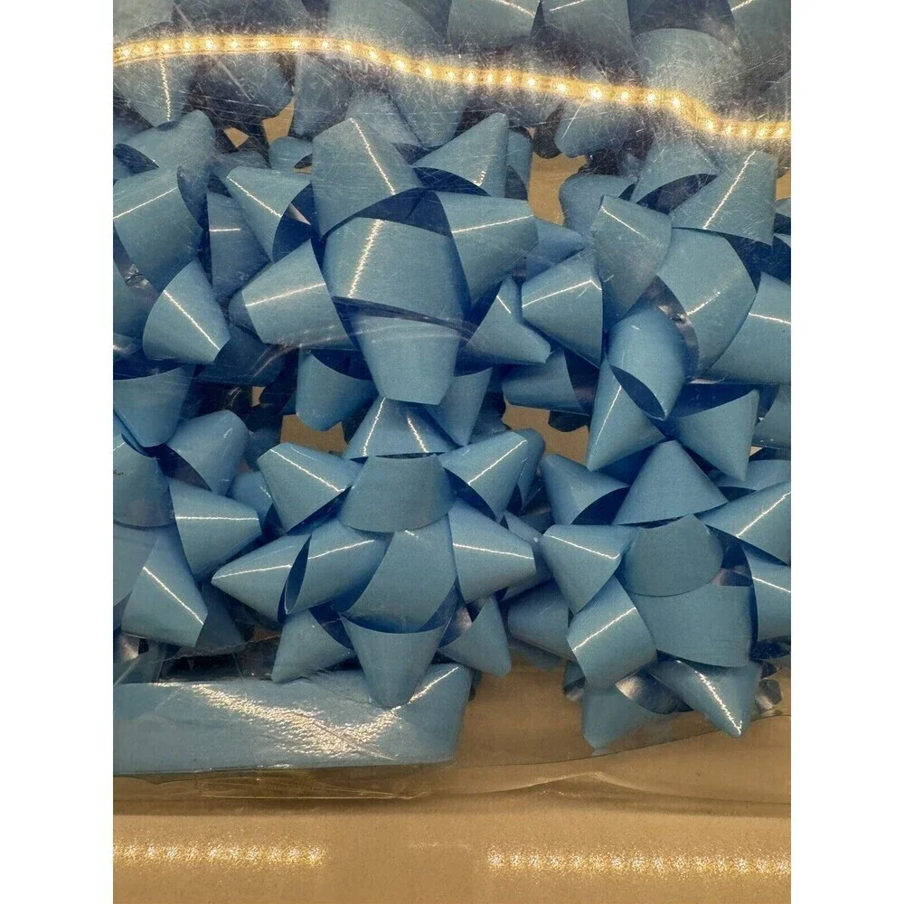24 Large Gift Bows 3 inches Bows for Gift Wrapping Presents holidays baby blue